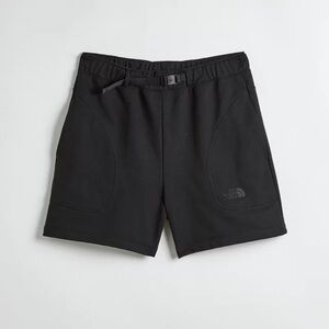 The North Face Black Athletic Fleece Shorts with Integrated Belt